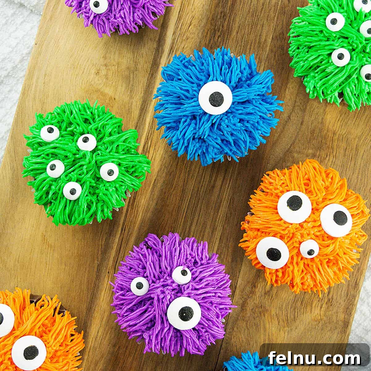 Halloween Monster Cupcakes