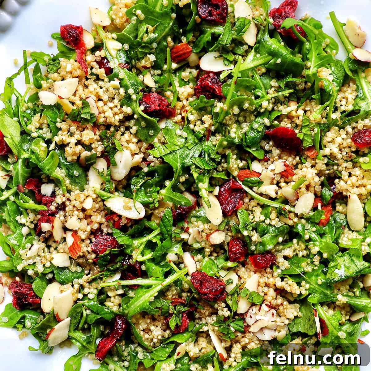 A hearty Arugula and Quinoa Salad, packed with nutrients.