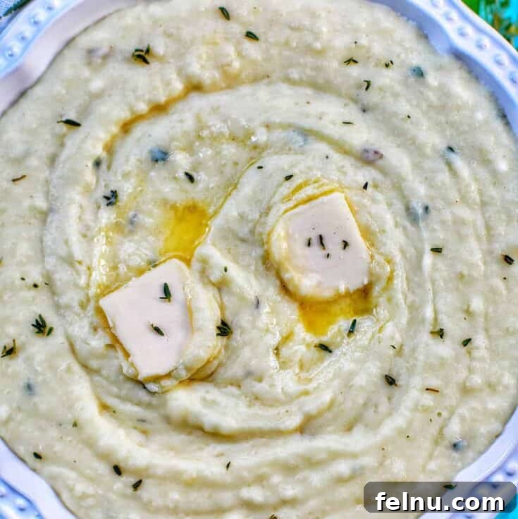 Creamy Instant Pot garlic mashed potatoes, a perfect bed for beef stew.