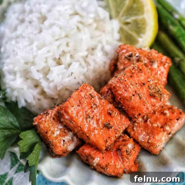 Air Fryer Salmon Bites