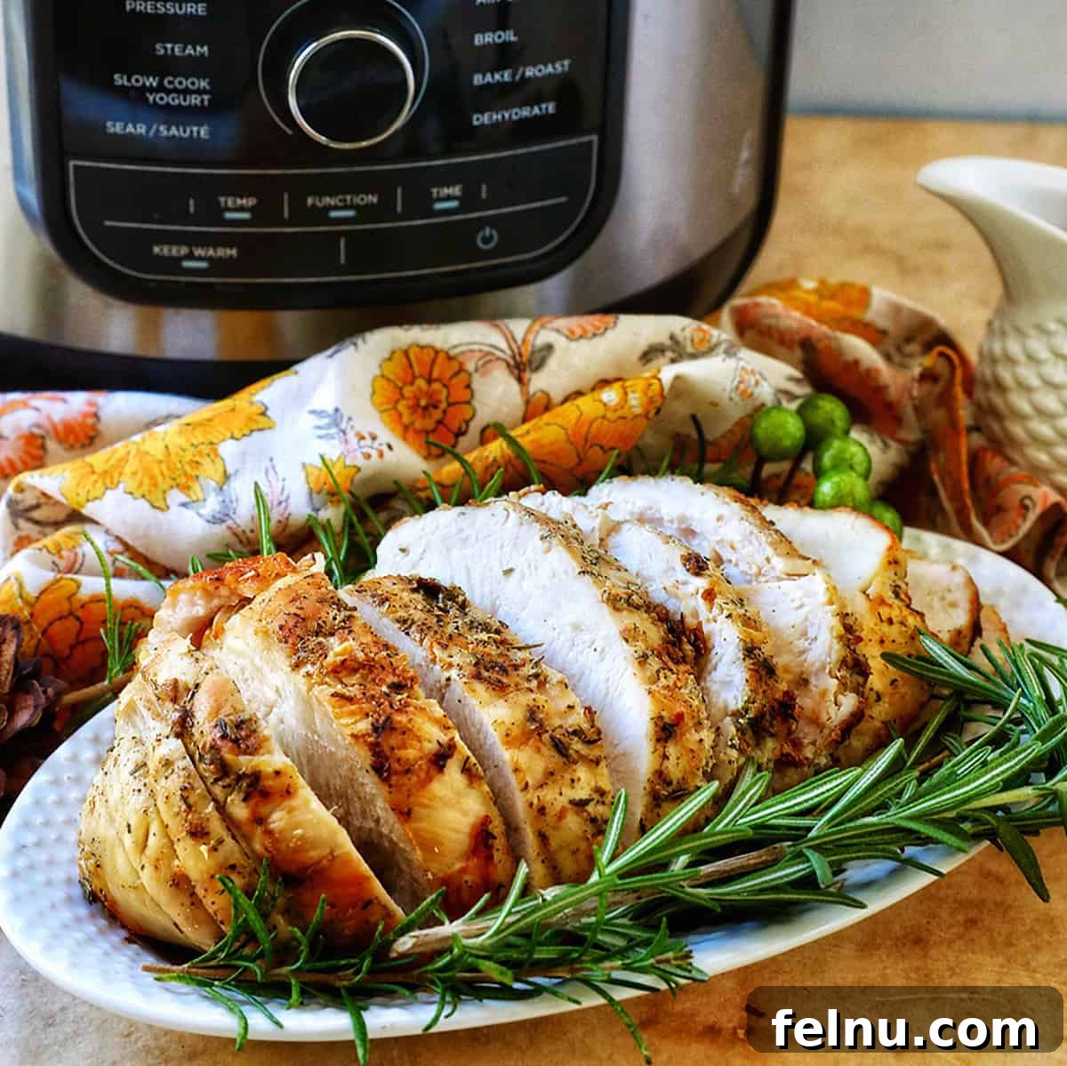 Air Fryer Turkey Breast - A Quick and Easy Dairy-Free Thanksgiving Main Dish Option