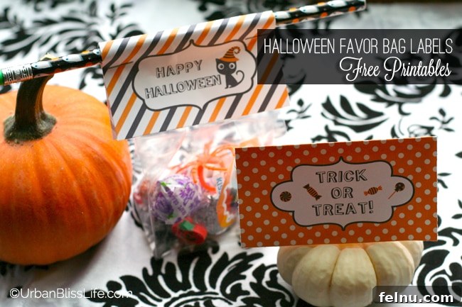 Spooky Season Essentials: Free Halloween Printables 5 Halloween Favor Bag Labels 03