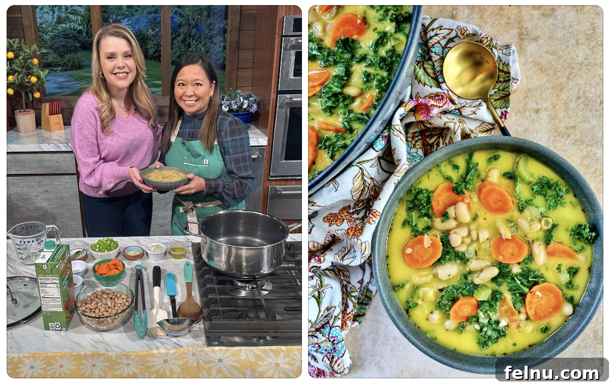 Tuscan Kale and White Bean Soup: A Hearty Italian Classic 3 Marlynn Schotland making Tuscan Kale and White Bean Soup on AfternoonLive