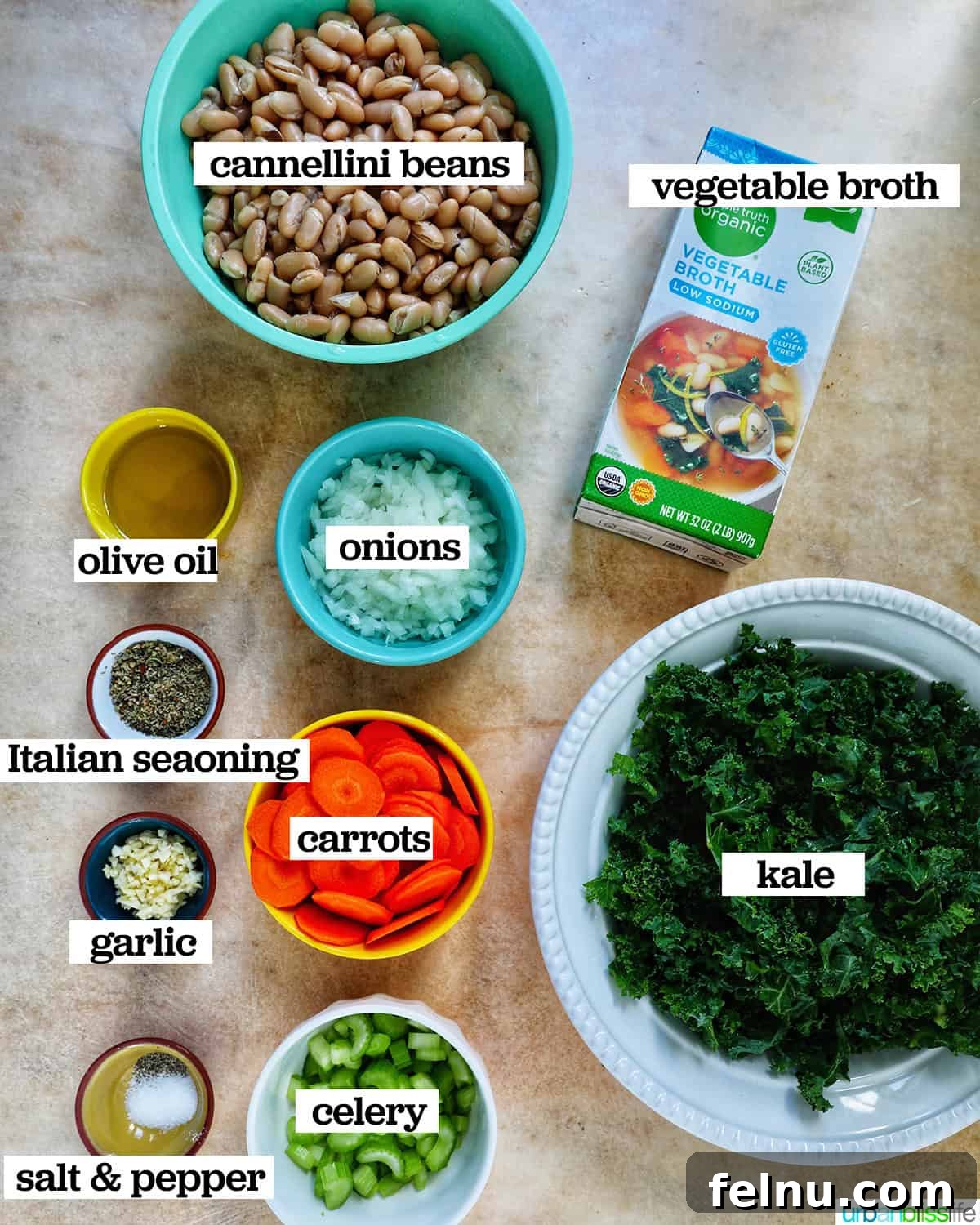 Tuscan Kale and White Bean Soup: A Hearty Italian Classic 5 Ingredients for Tuscan kale and white bean soup