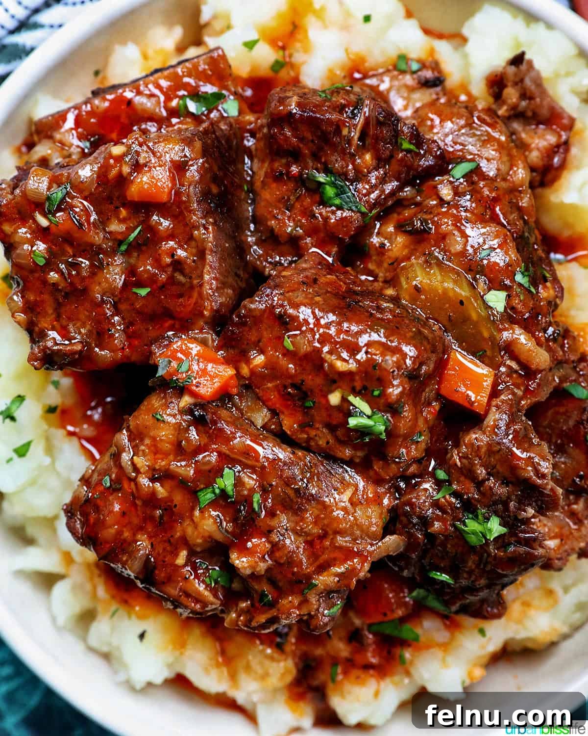 beer braised short ribs over mashed potatoes.