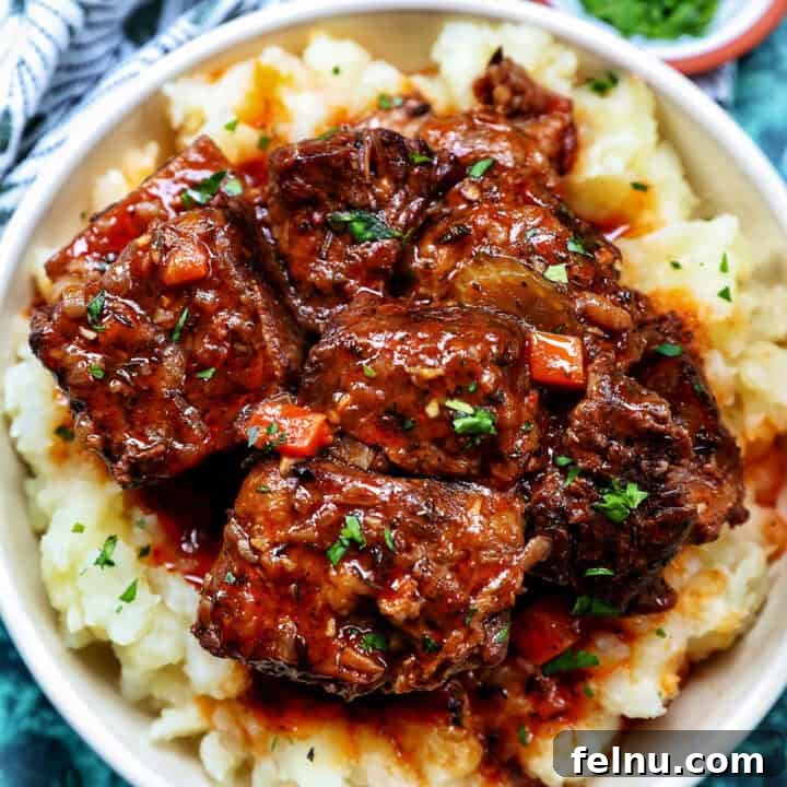 beer braised short ribs over mashed potatoes.