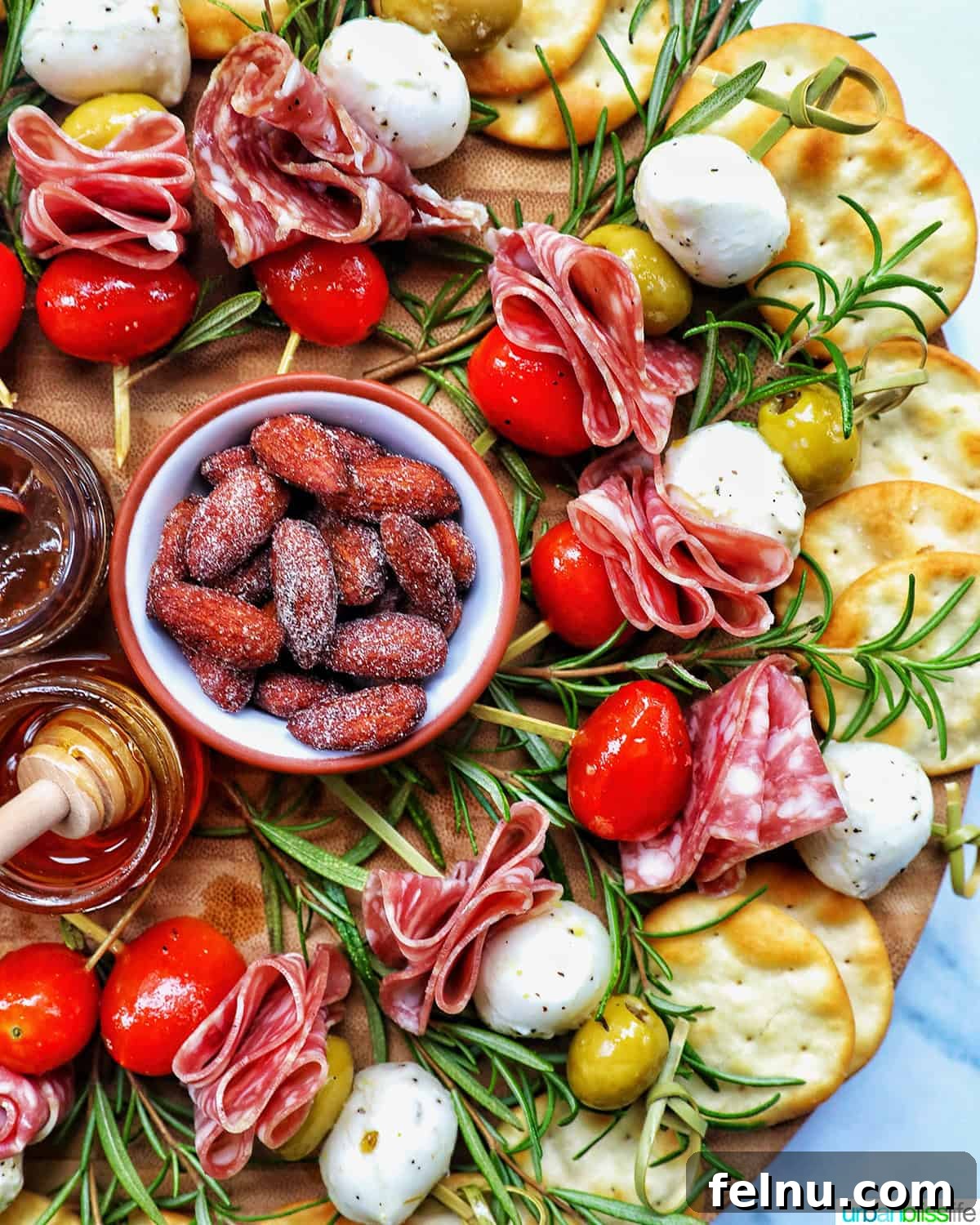 Antipasto Holiday Wreath 2 Antipasto Christmas wreath appetizer