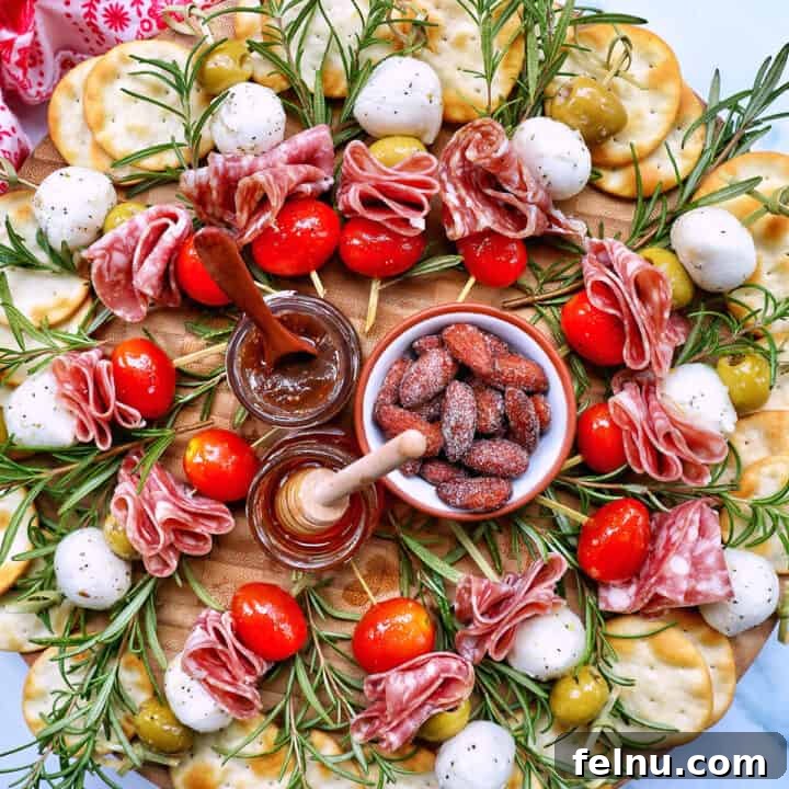 Antipasto Holiday Wreath 18 antipasto Christmas wreath appetizer