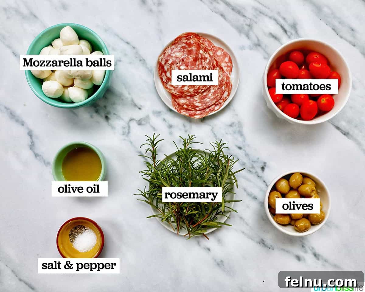 Antipasto Holiday Wreath 4 Ingredients to make antipasto Christmas wreath appetizer