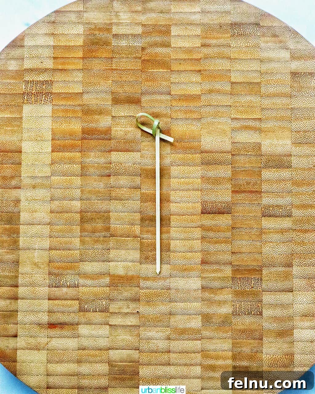 Antipasto Holiday Wreath 7 Food pick on a cutting board