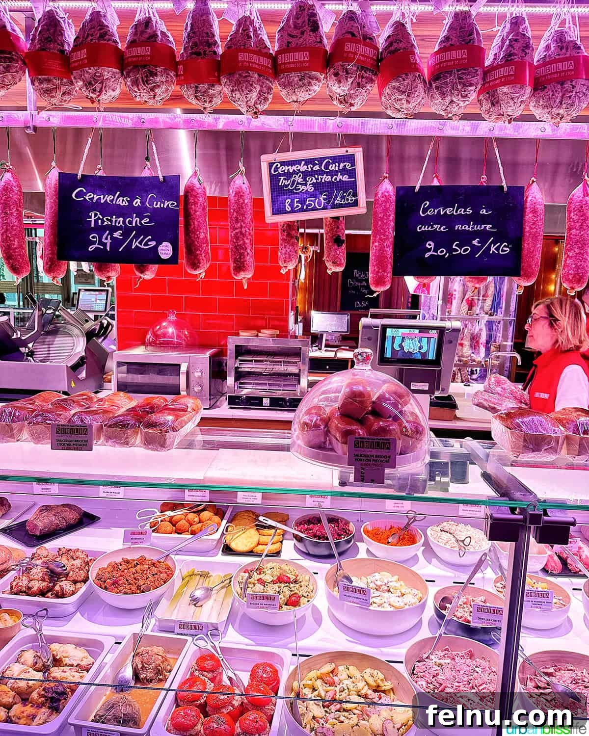 Paul Bocuse Lyon Food Hall 2 assorted foods at les halles de lyon food market