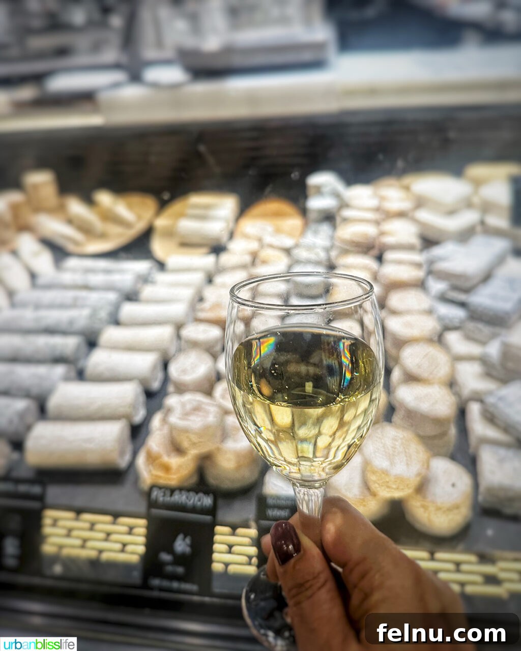 Paul Bocuse Lyon Food Hall 12 cheese counter at les halles food market in Lyon, France