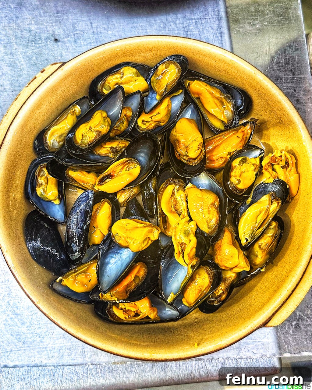 Paul Bocuse Lyon Food Hall 13 mussels at Les Halles food market in Lyon