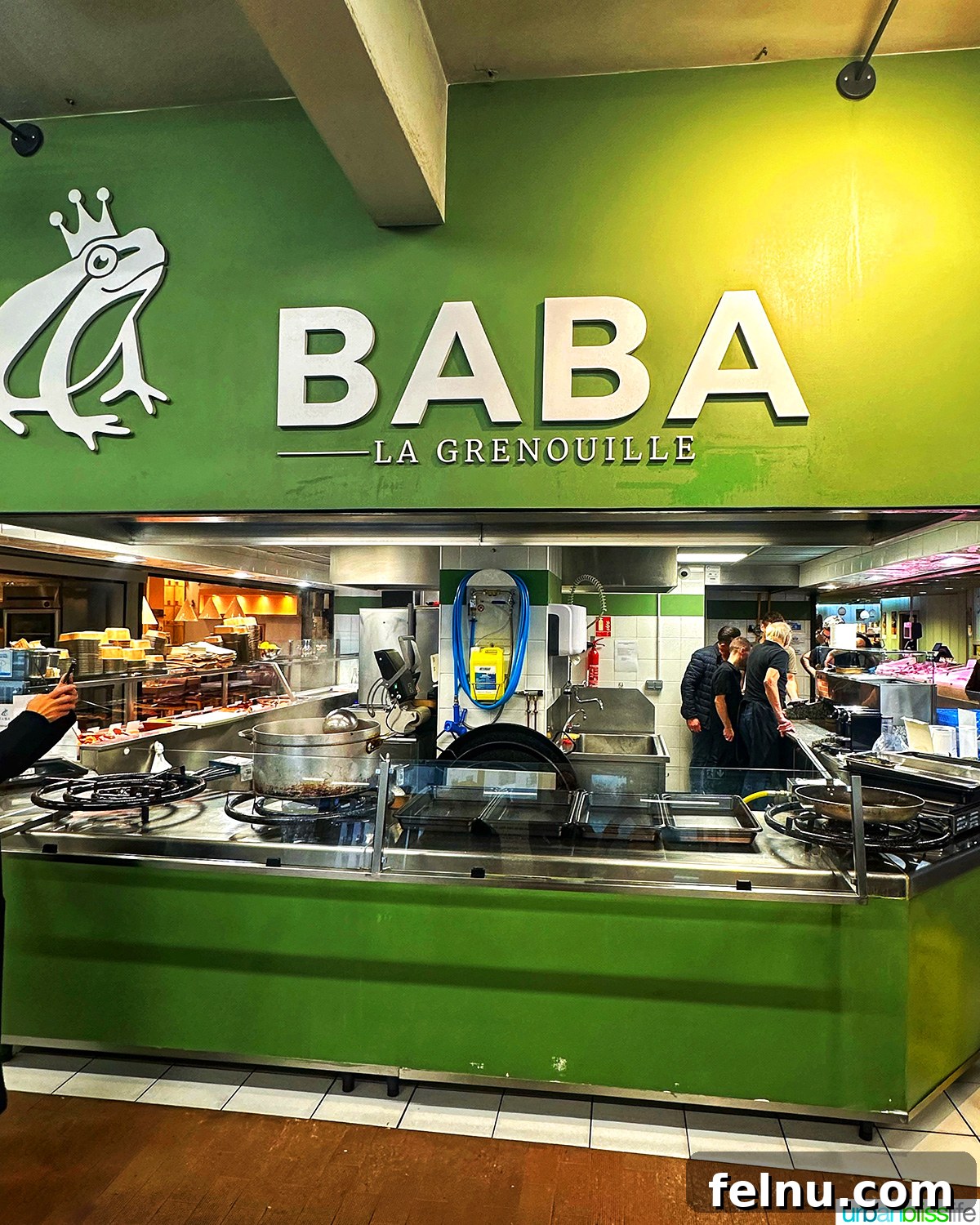 Paul Bocuse Lyon Food Hall 15 frog legs stand at Les Halles food market in Lyon