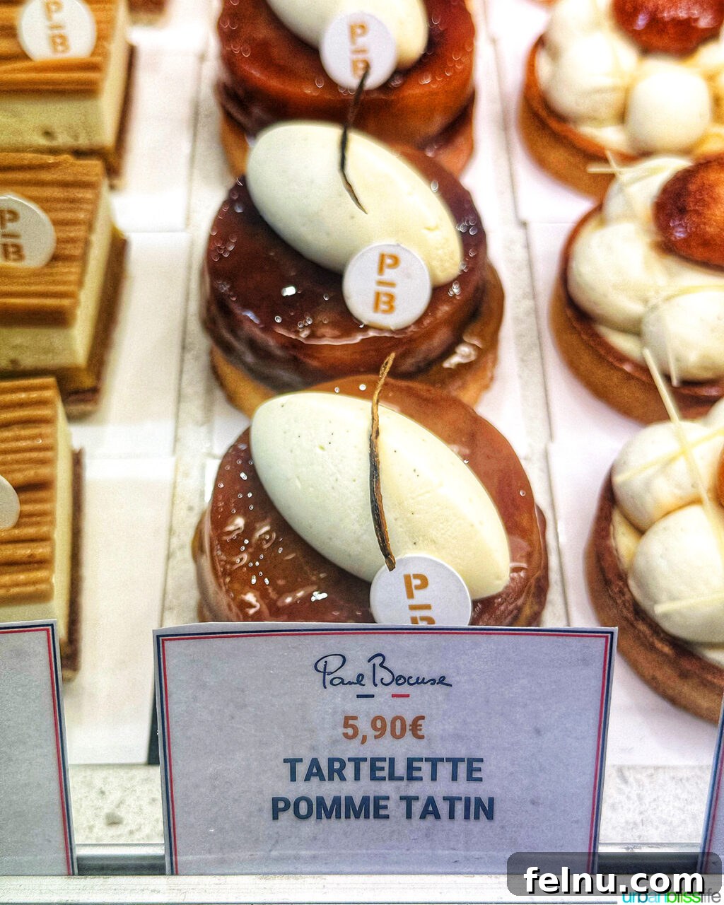 Paul Bocuse Lyon Food Hall 18 pastries at Les Halles food market in Lyon