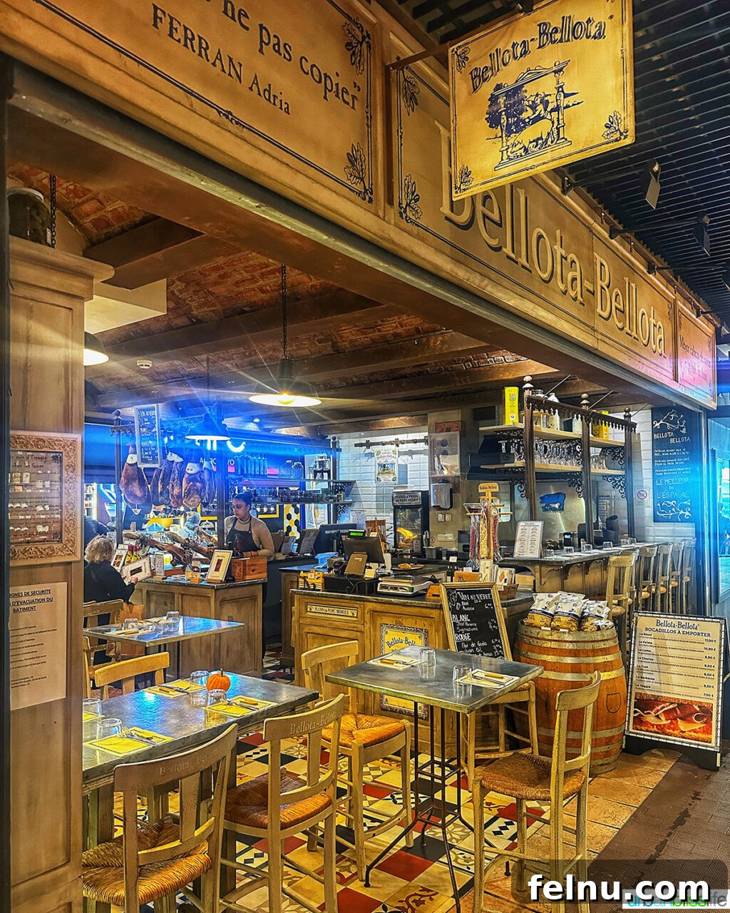 Paul Bocuse Lyon Food Hall 21 restaurant in Les Halles de Lyon food market