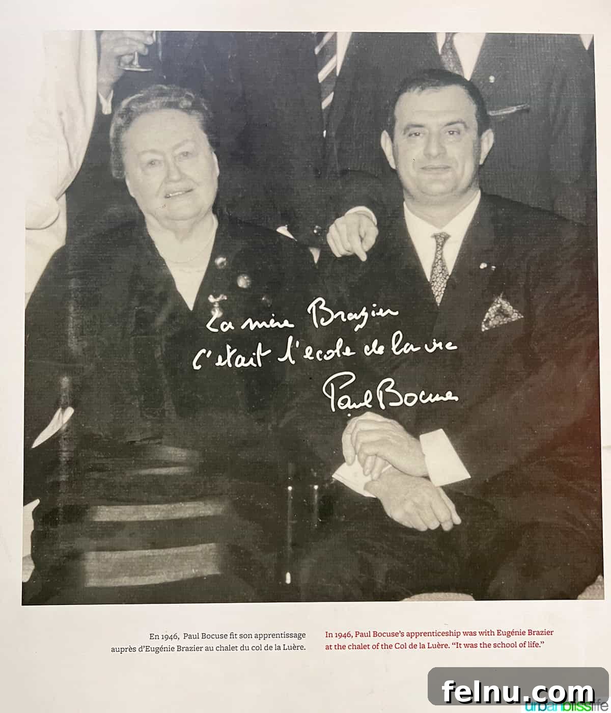 Paul Bocuse Lyon Food Hall 4 picture of paul bocuse with eugenie brazier