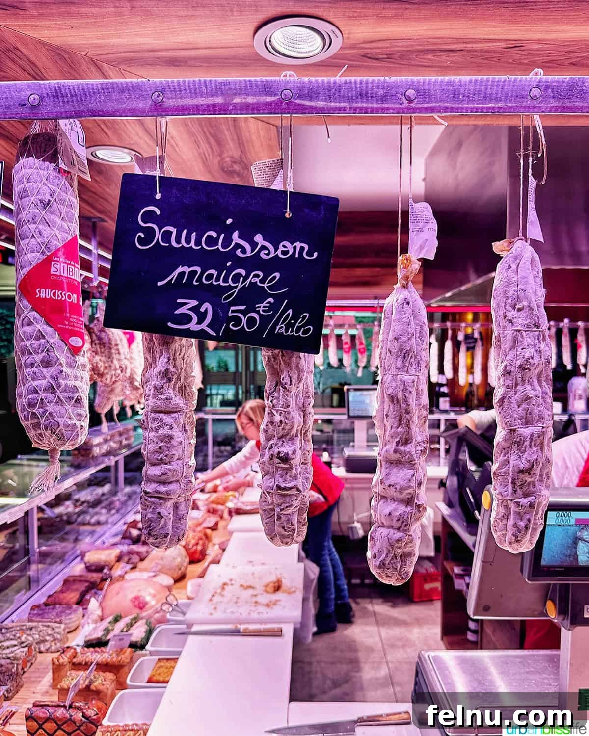 Paul Bocuse Lyon Food Hall 5 saucisson at les halles de lyon food market