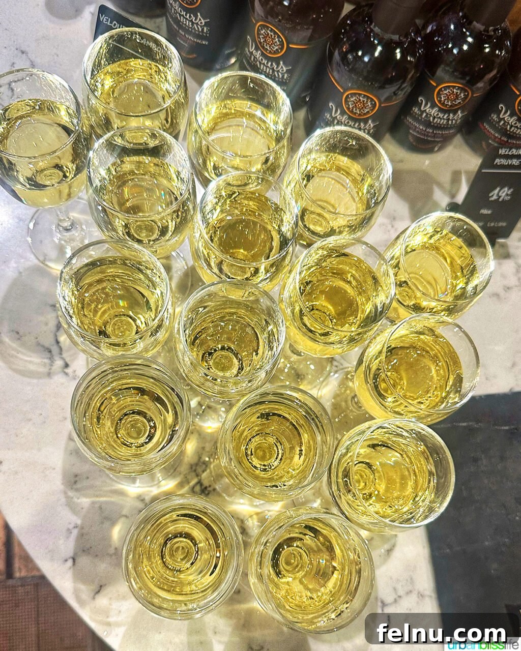 Paul Bocuse Lyon Food Hall 10 white wine in glasses