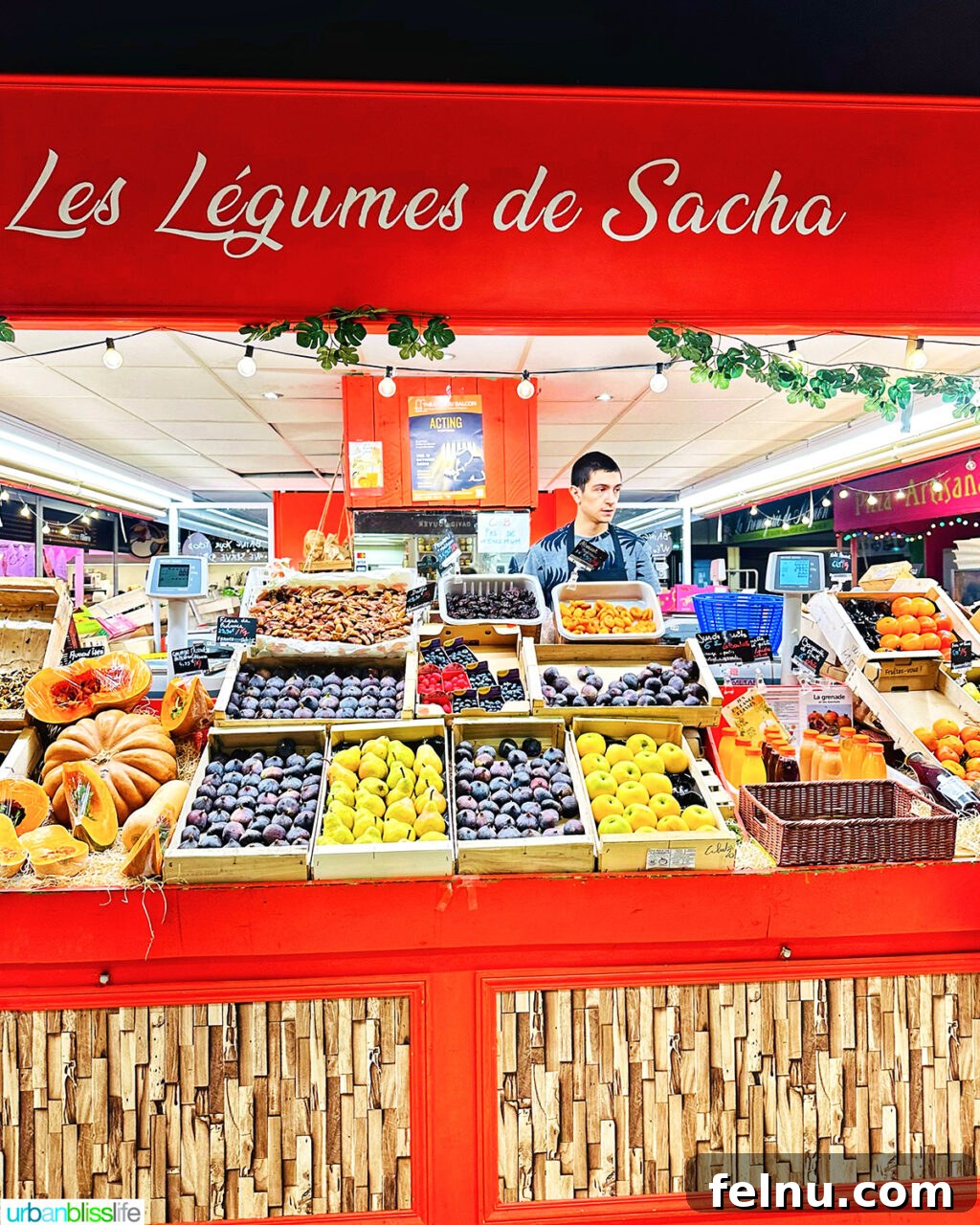 Fruit stand at Les Halles Avignon