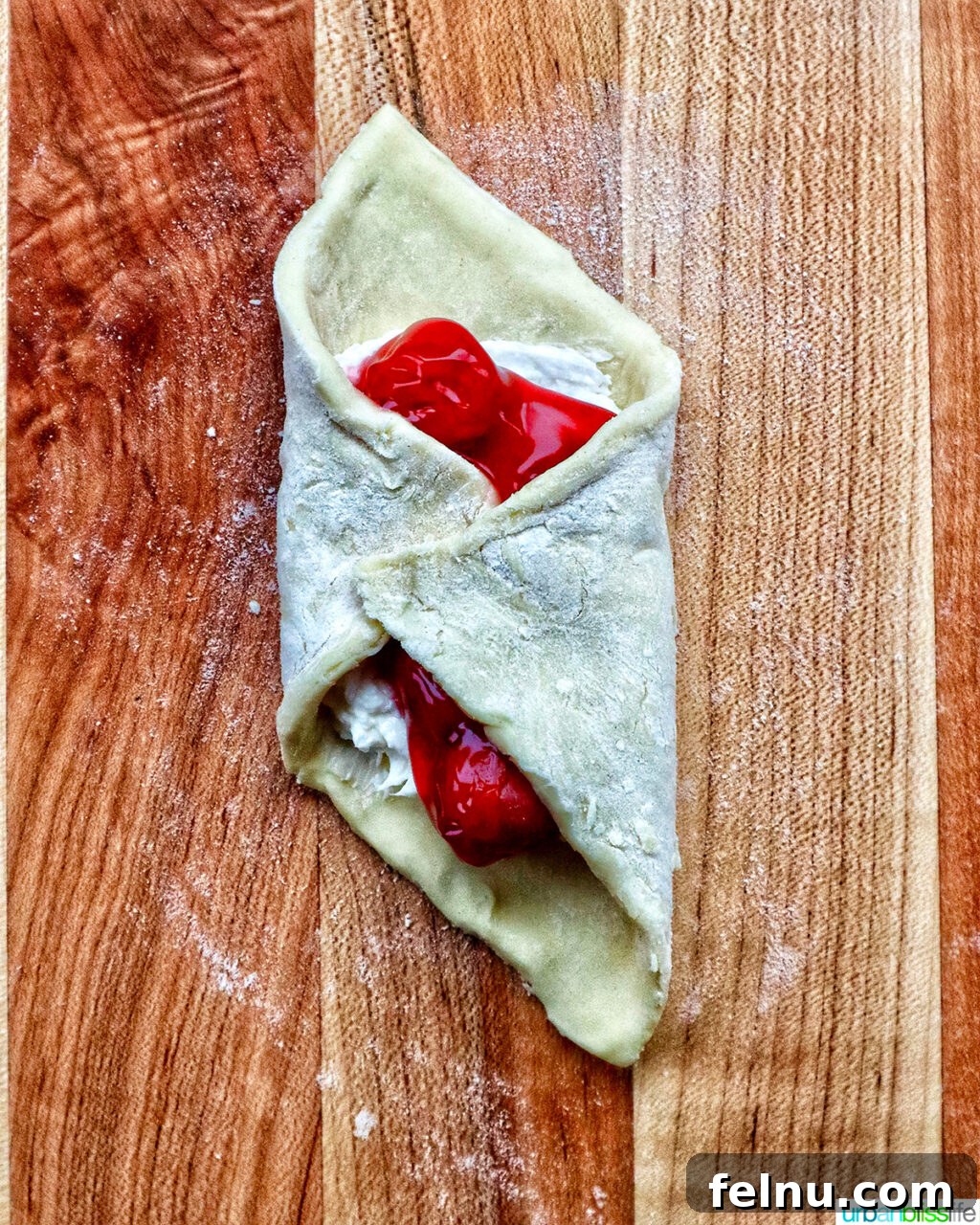 Puff pastry wrapped