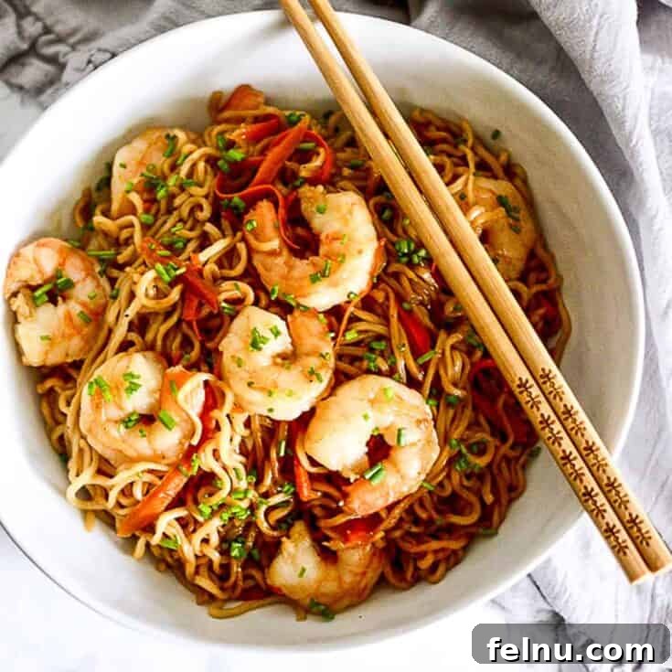 Easy Shrimp Lo Mein Recipe (Only 20 Minutes)