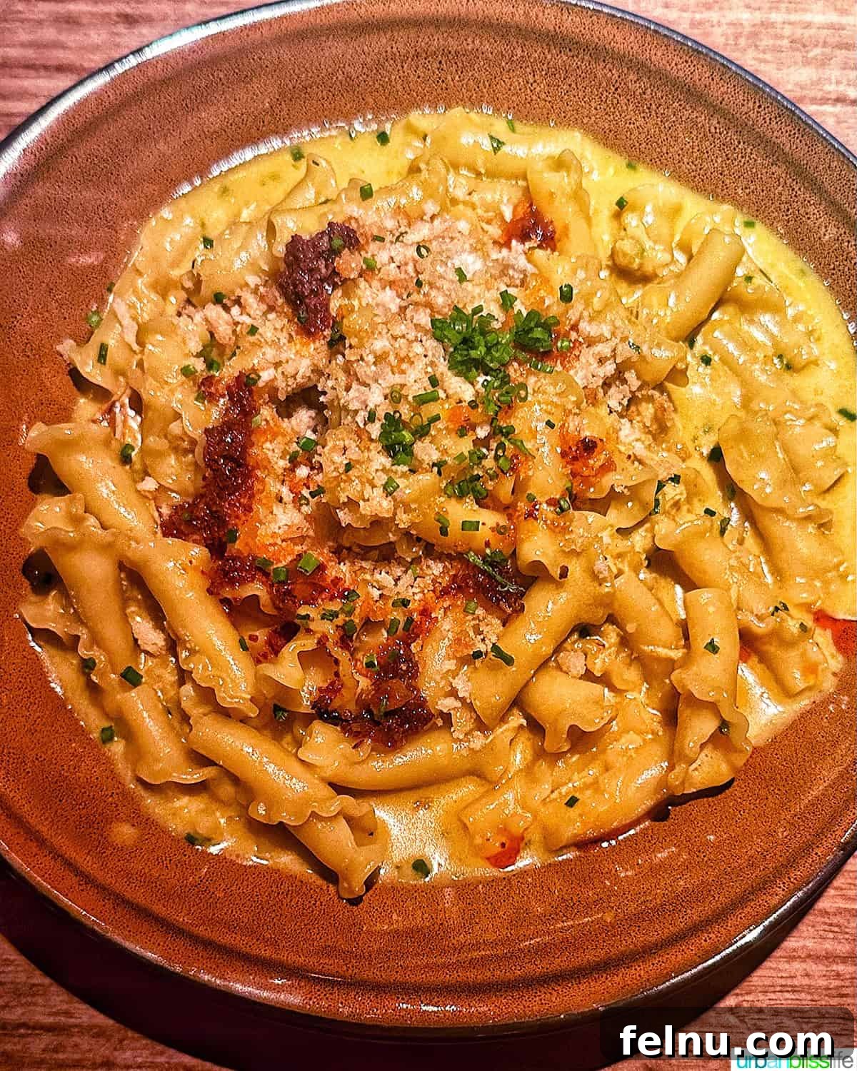 Hav and Mar Restaurant New York City 8 shrimp havatini pasta dish.