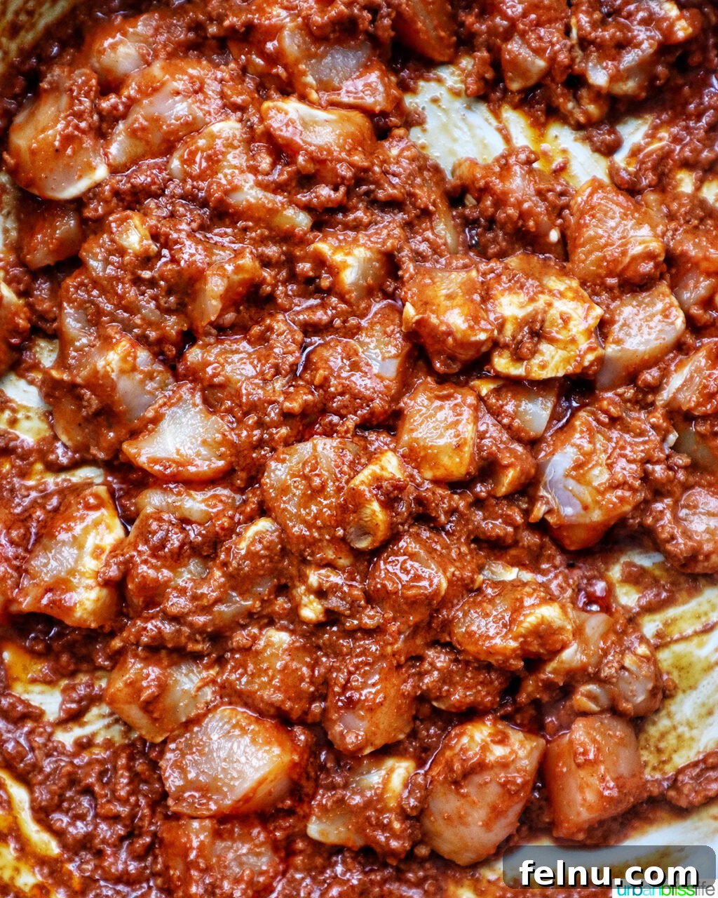 Chorizo Chicken Pasta
Sizzling Chorizo Chicken Pasta 8 Chicken and chorizo cooking in a pan.
