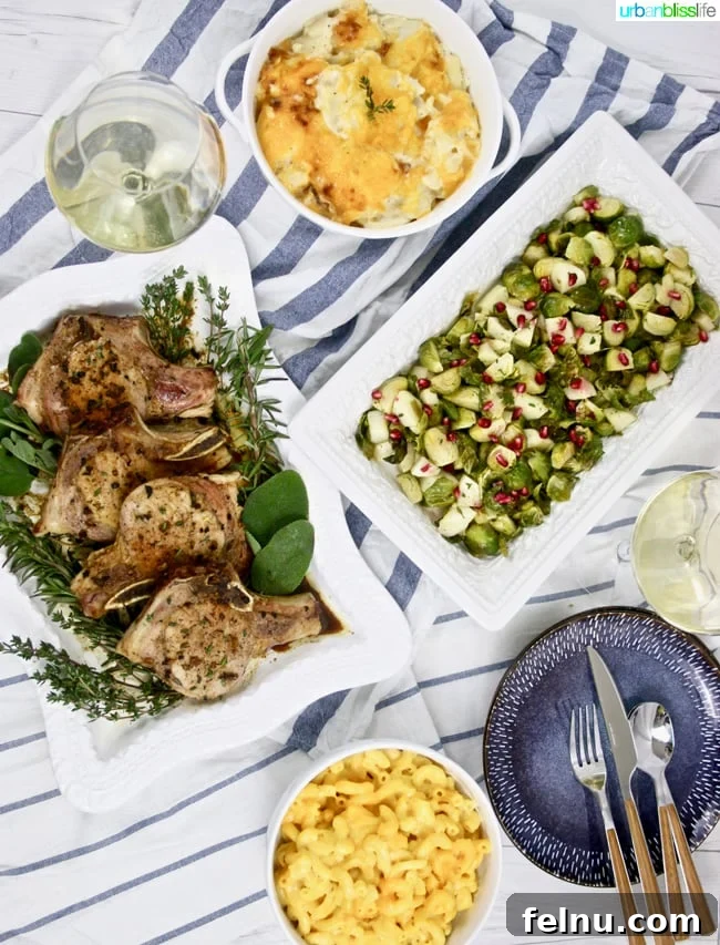 Cider-glazed pork chops with wine