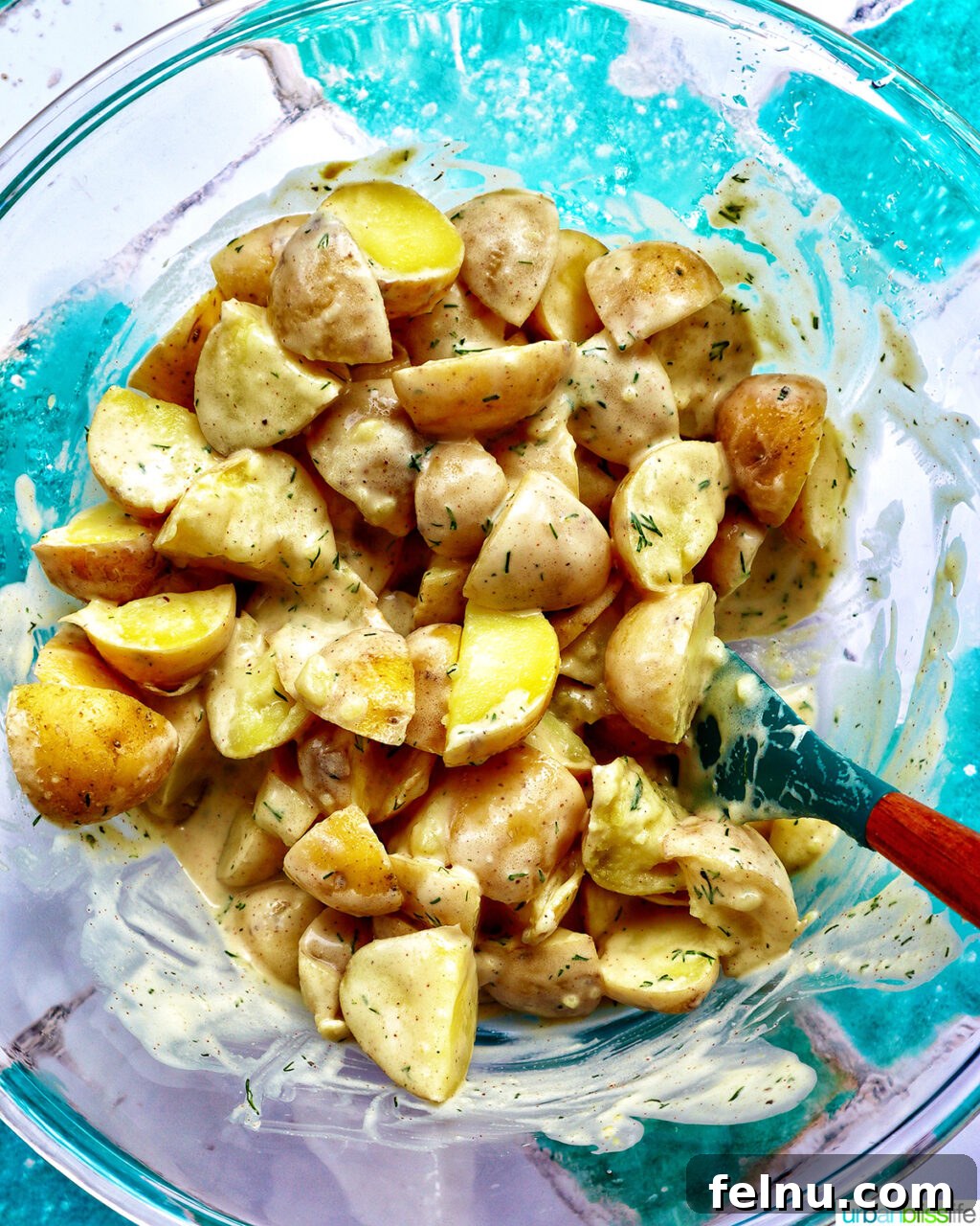 Dill Pickle Potato Salad Zesty Dill Pickle Potato Salad 9 Potatoes with Dressing - Gently coated for maximum flavor.