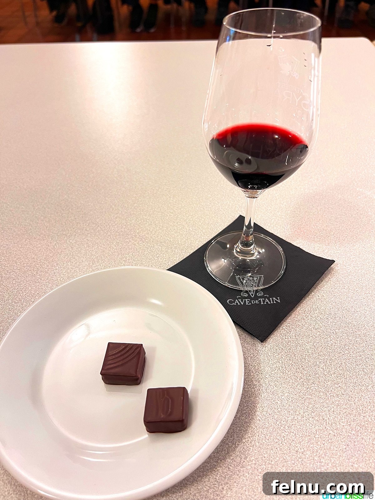 Savoring the Rhone Valley in Tournon 8 syrah cave de tain with chocolate