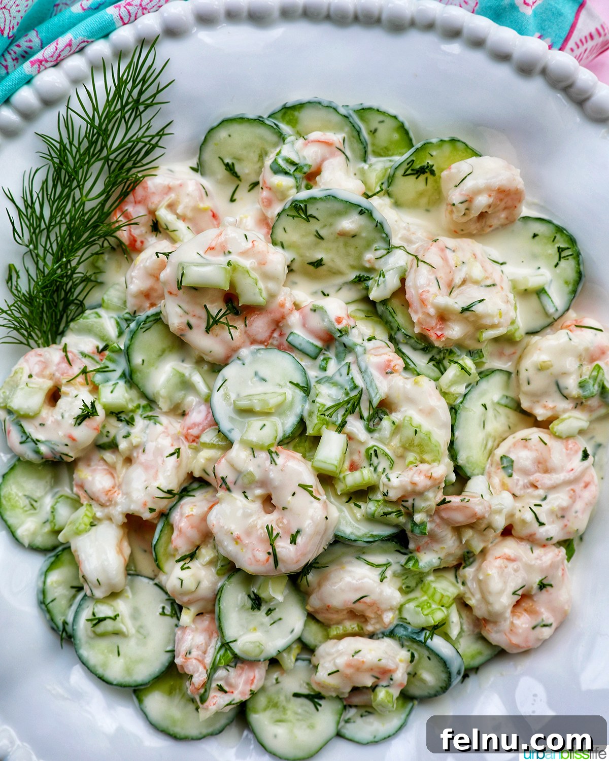 Cucumber shrimp salad