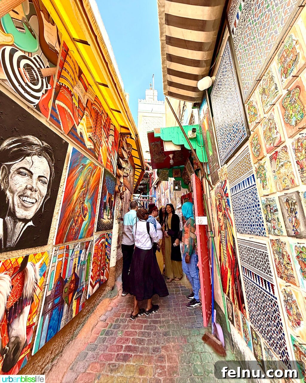Morocco Unveiled: A 10-Day Journey from Coast to Desert 23 Rainbow Road in the Fes Medina, Morocco.