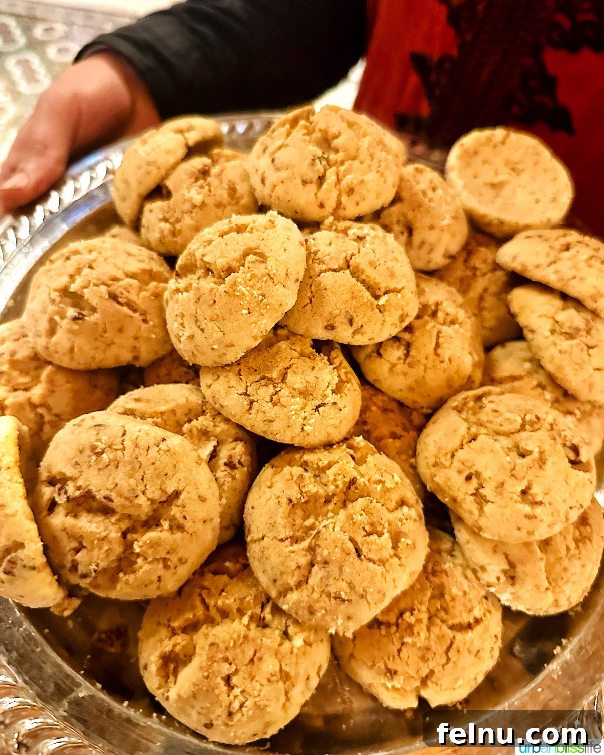 Authentic Moroccan Cuisine 9 A plate of delicious Moroccan Ghriba cookies.