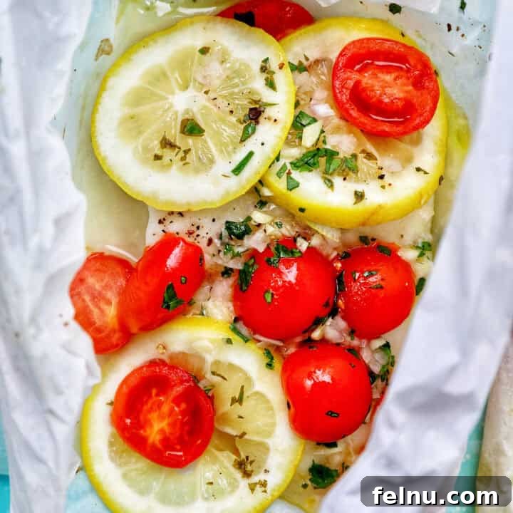 Flaky Cod En Papillote 15 Cod en Papillote (cod in parchment paper), a healthy and easy fish dinner.