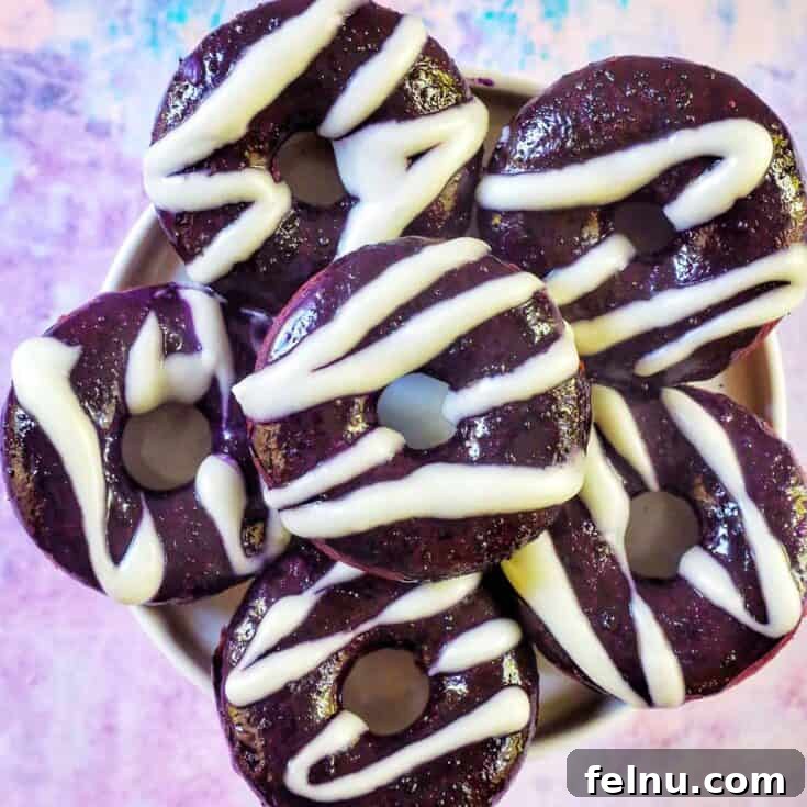 Filipino Purple Yam Treats 6 Delicious ube donuts.