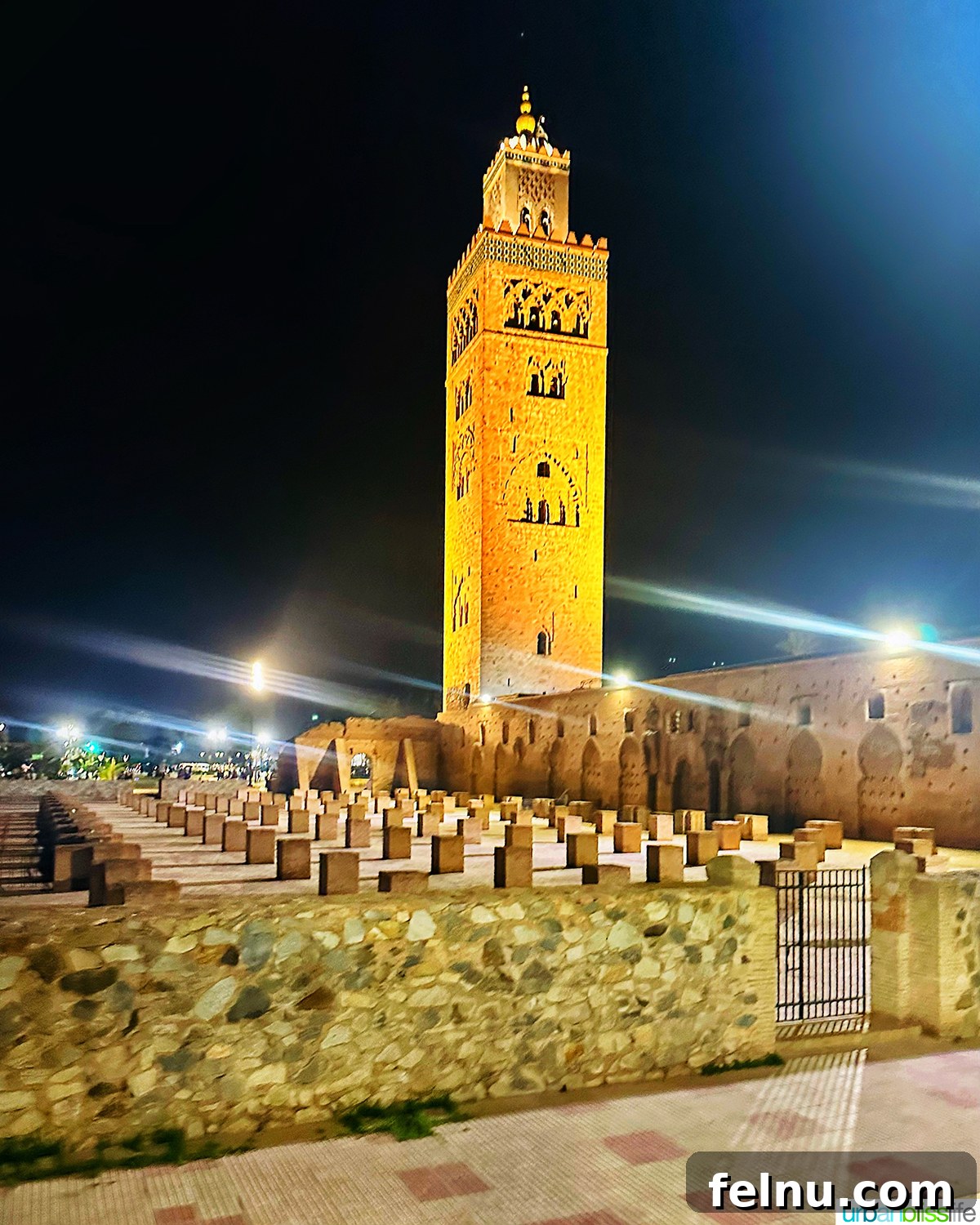 Unveiling Marrakech: Your Ultimate Adventure Guide 3 Mosque in Marrakech at night, illuminated against the dark sky