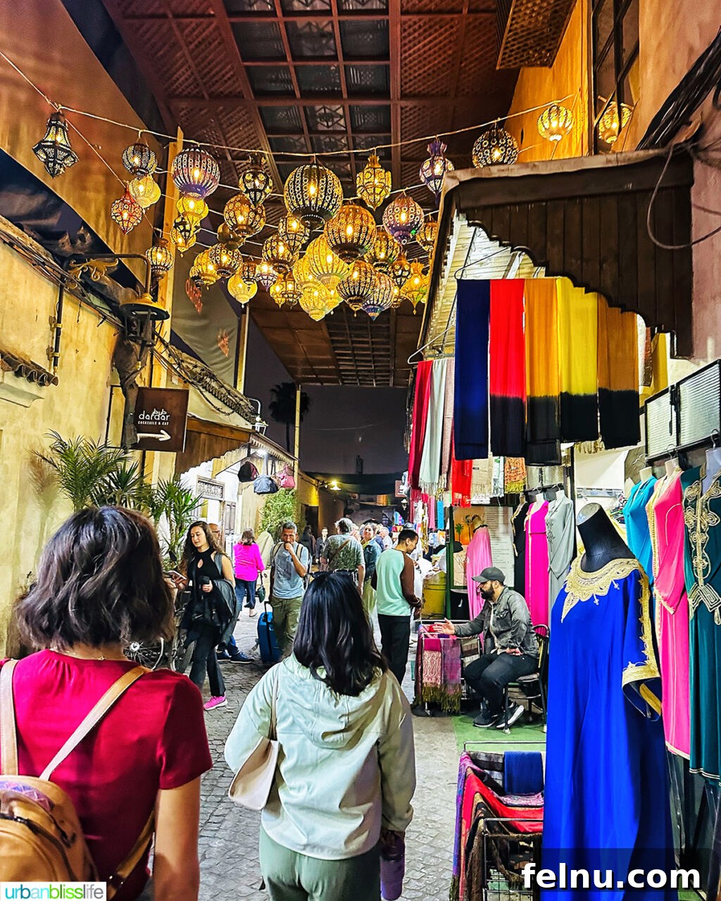 Unveiling Marrakech: Your Ultimate Adventure Guide 4 Marrakech Morocco medina and souks at night, illuminated and bustling with activity