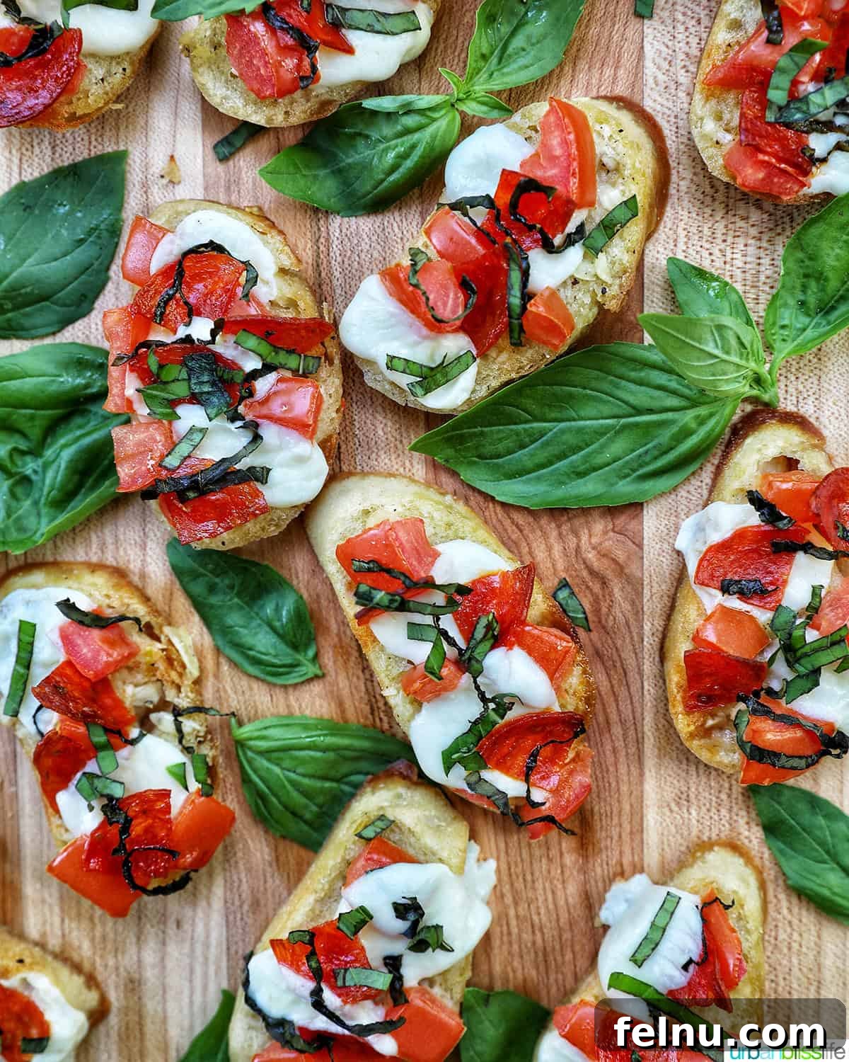 A delicious platter of crostini pizzas with a side of salt for serving.