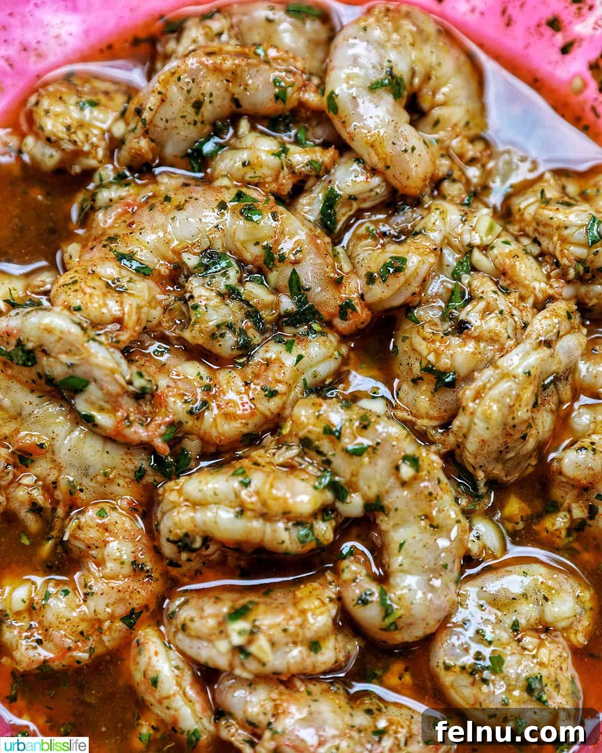 Grilled Shrimp Skewers with Chili-Lime Glaze 9 Marinating Shrimp