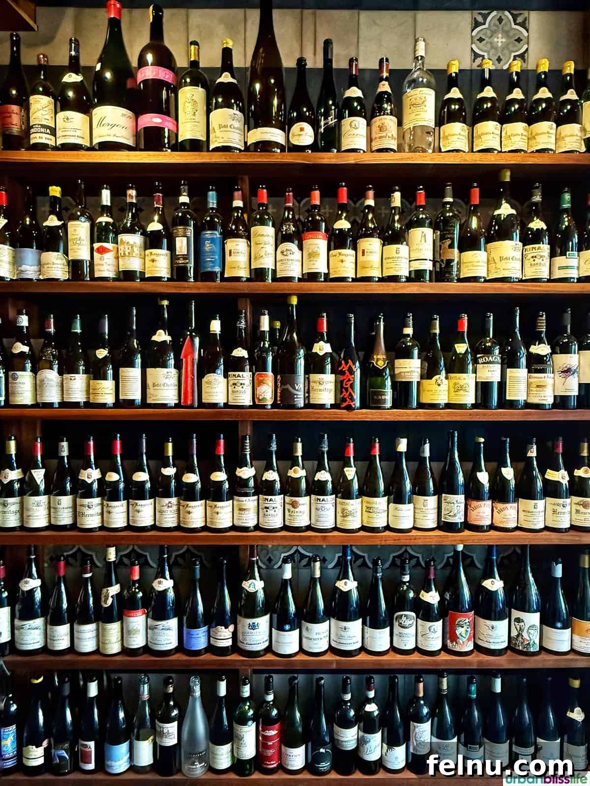 Montreal's Culinary Hotspots 16 The impressive wine wall at Damas restaurant in Montreal Canada