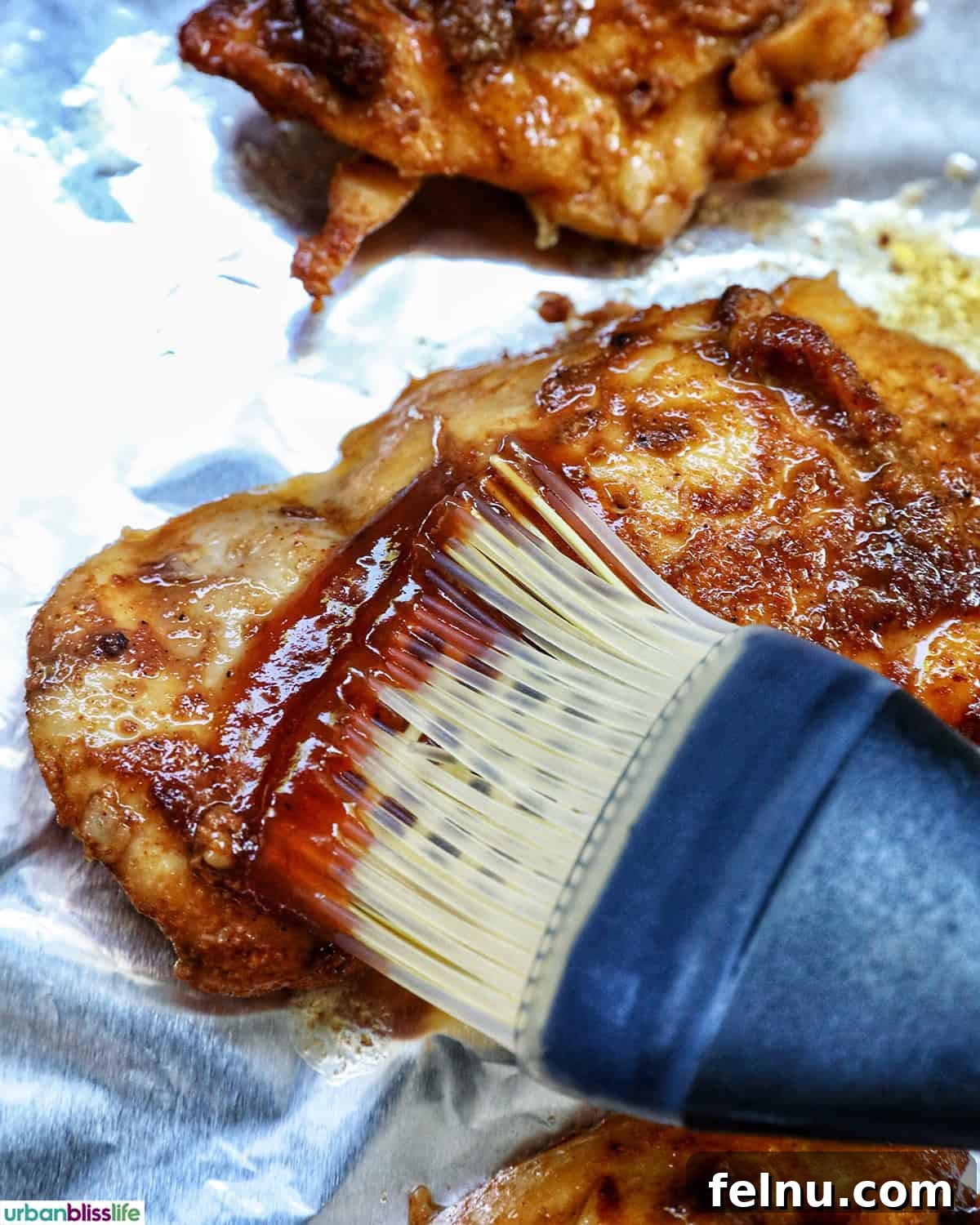 Slow Cooker BBQ Chicken Thighs
Tender & Tangy BBQ Chicken Thighs: Slow Cooker Perfection 13 Basting chicken thighs with barbecue sauce