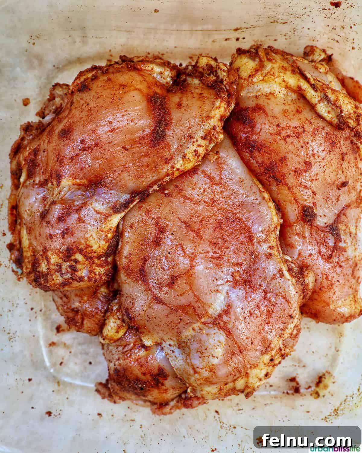 Slow Cooker BBQ Chicken Thighs
Tender & Tangy BBQ Chicken Thighs: Slow Cooker Perfection 8 Chicken thighs ready for the slow cooker