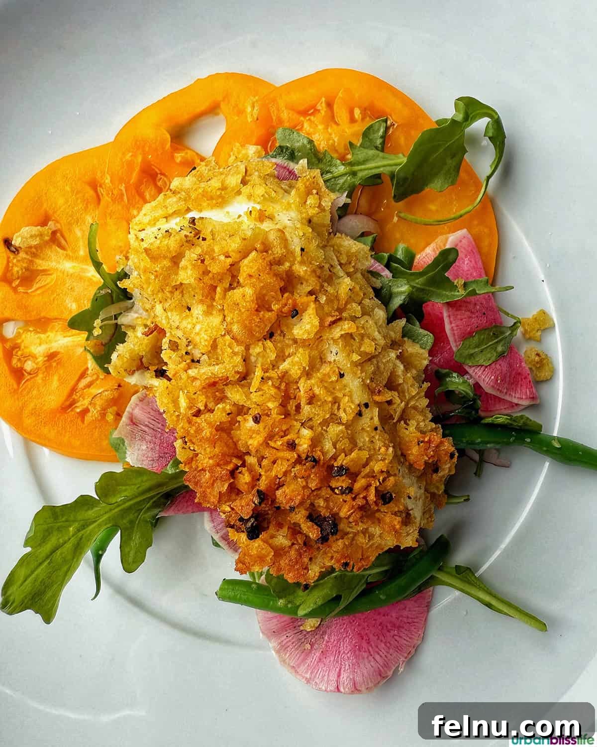 Oregon Bubbly: A Sparkling Celebration of the Oregon Method 14 Potato Chip Crusted Fish at the Luncheon
