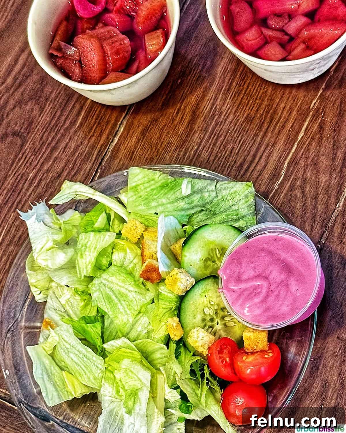 Boysenberry Bliss: A Food Lover's Journey Through Knott's Berry Farm 17 A salad drizzled with Boysenberry dressing
