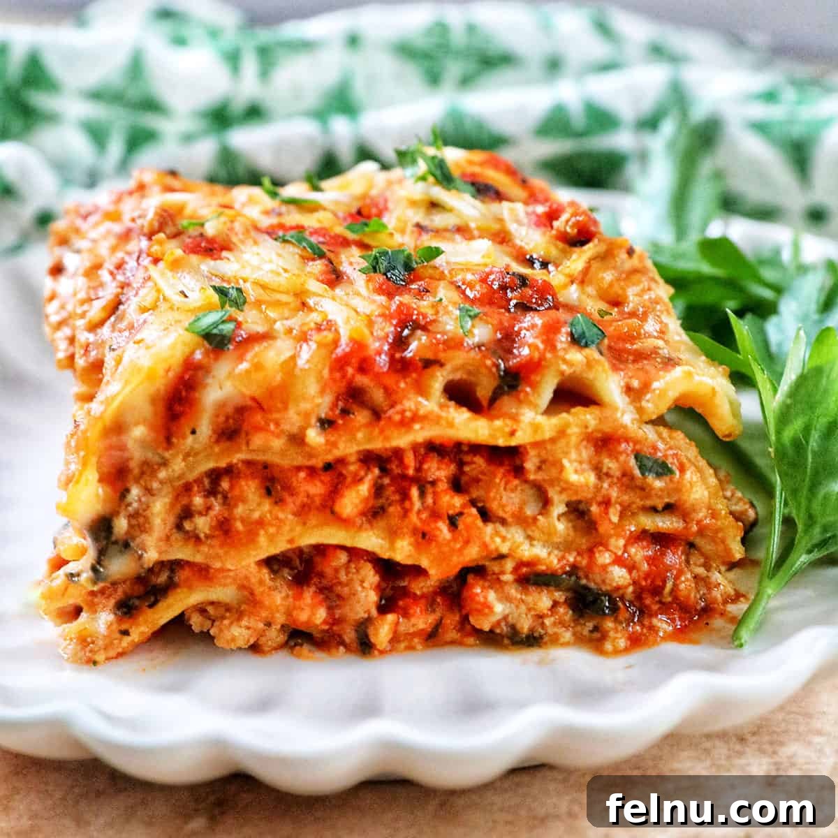Enjoy layers of rich, meaty sauce and tender pasta, reimagined to be completely dairy-free without sacrificing any of the classic lasagna comfort.