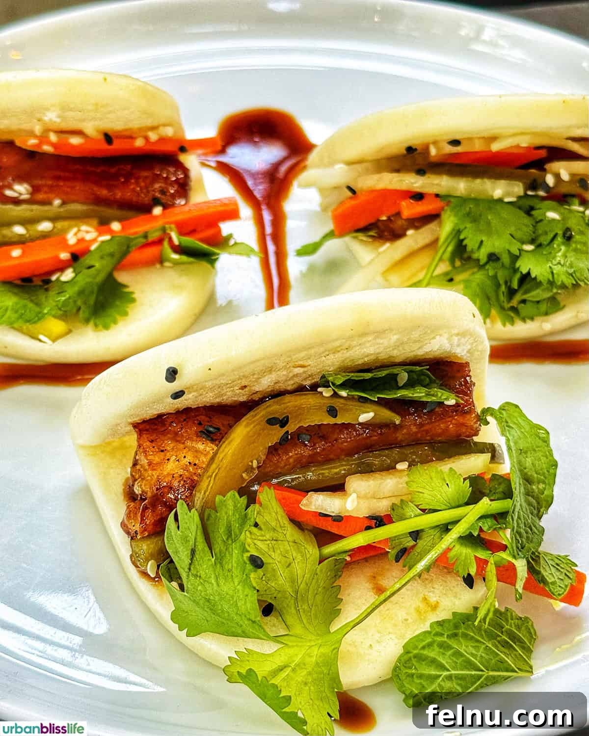 Downtown Santa Ana Eateries 12 Pork belly bao buns at Benchmark Restaurant.