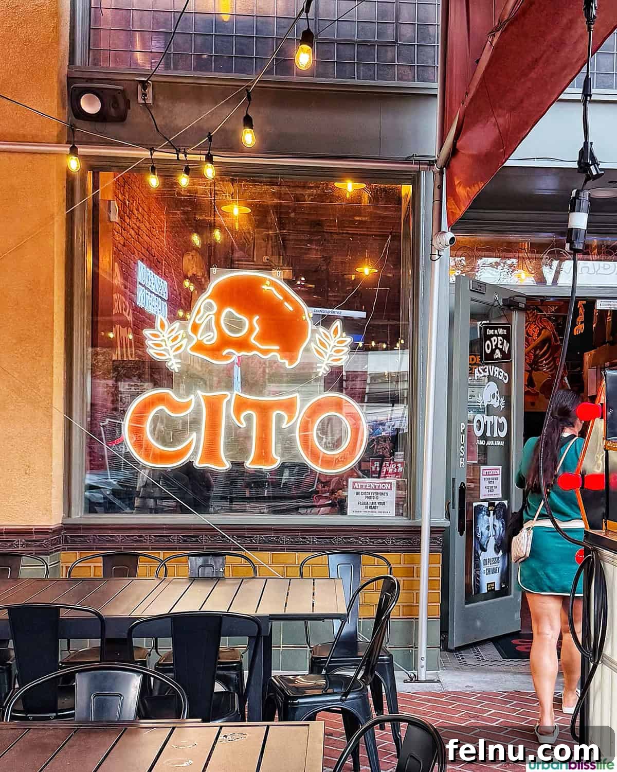 Downtown Santa Ana Eateries 23 Cerveza Cito outside sign.