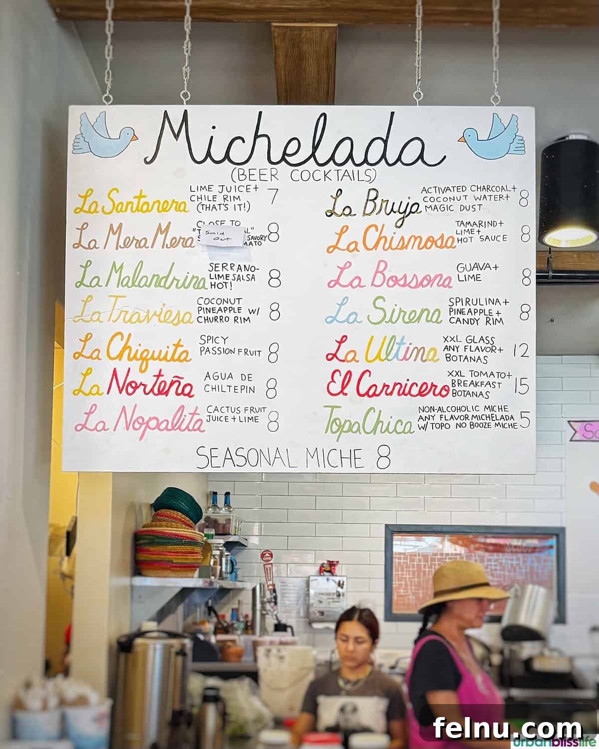 Downtown Santa Ana Eateries 4 Alta Baja Market menu board