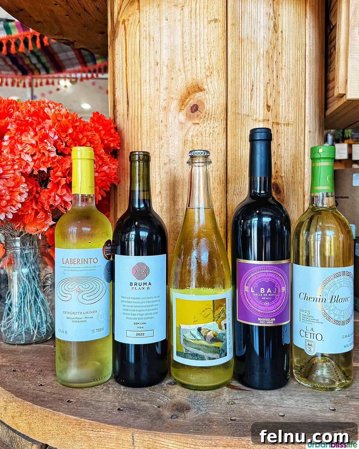 Downtown Santa Ana Eateries 7 A selection of Mexican wines at Alta Baja Market.